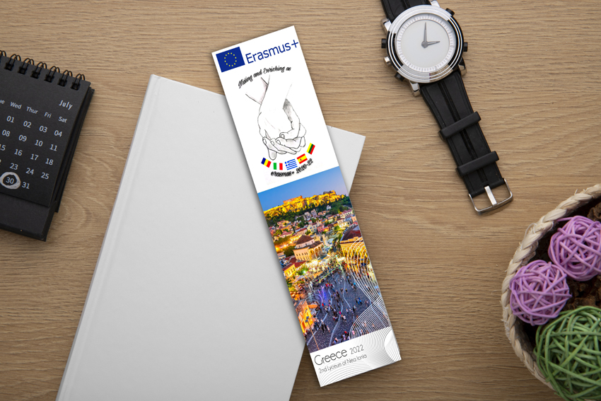 Bookmark - Σελιδοδείκτες - Εράσμους - Δώρα - Αναμνηστικά - Erasmus - Erasmus gift